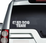 Sled Dog Team Text Sticker