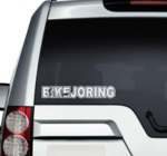 Bike Joring Text Sticker